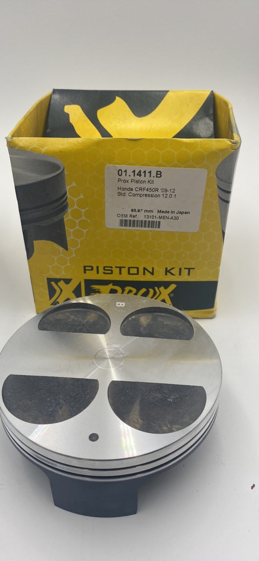 2009-2012 Honda CRF450 Pro-x Piston, OEM Replated Cylinder and Delwest Valves